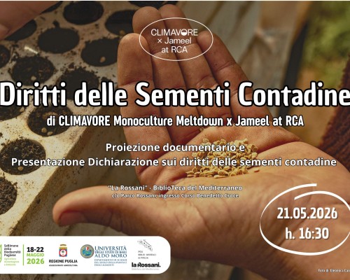 Evento «Diritti delle sementi contadine»