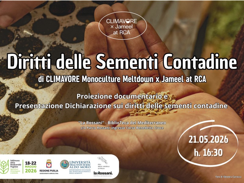 Evento «Diritti delle sementi contadine»