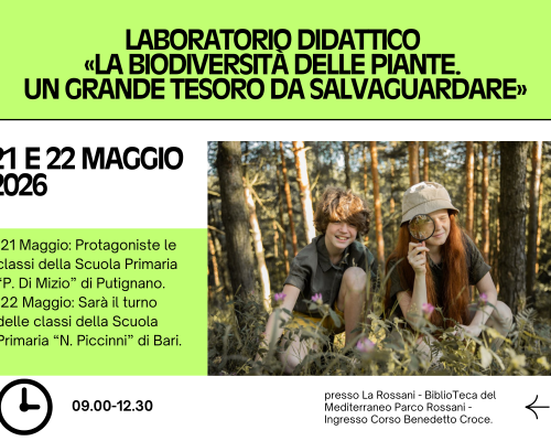 Laboratorio didattico «La biodiversità delle piante. Un grande tesoro da salvaguardare»